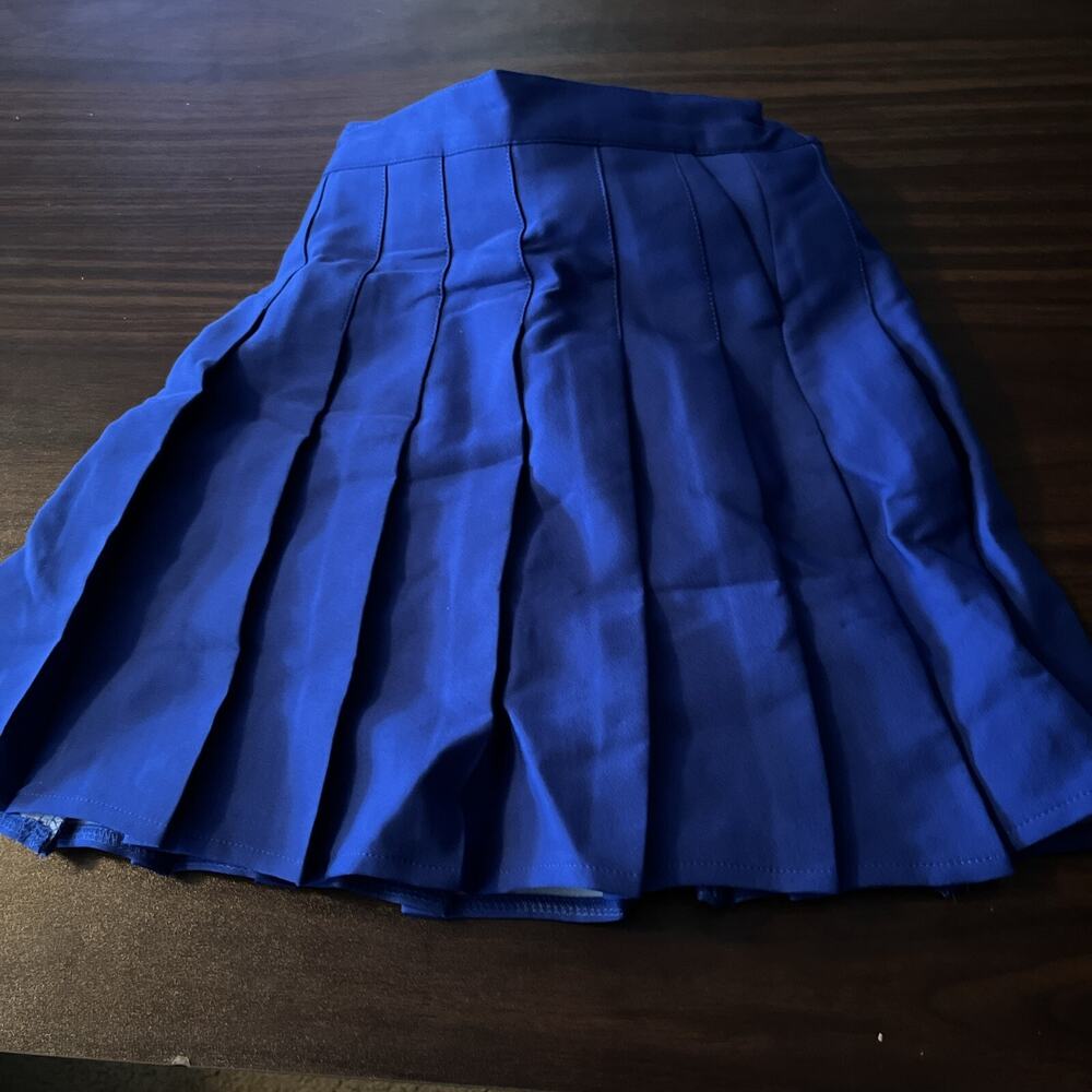 Sangtree Royal Blue Pleated School Girl Skirt w/ Under Shorts 4-5T 20”waist